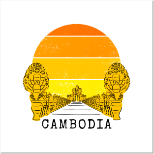 Angkor Thom Majesty: Cambodia's Ancient Wonder - Yellow Edition Posters and Art